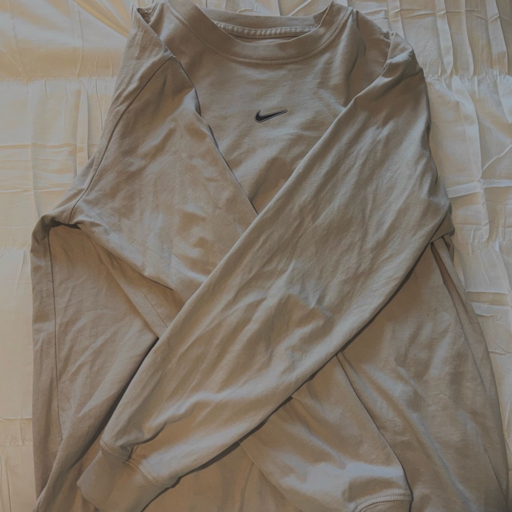 Nike Light Tan Long Sleeve Top
